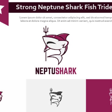 Neptune Shark Logo Templates 211477