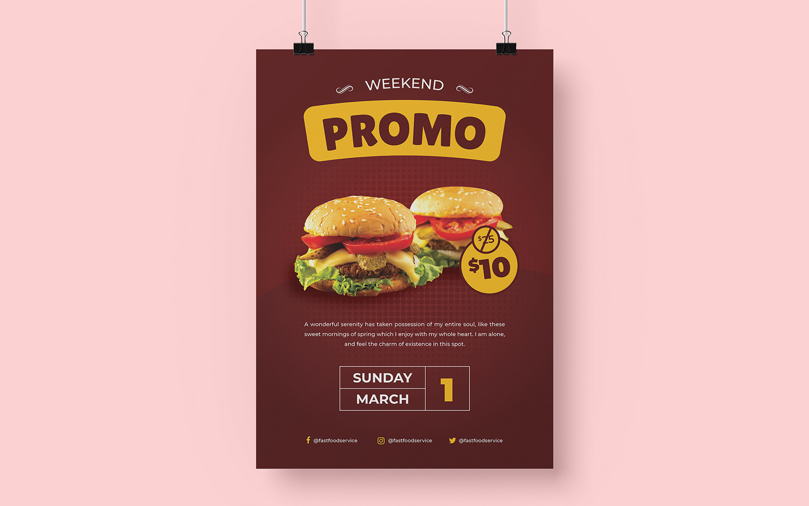 Food Poster Corporate identity template