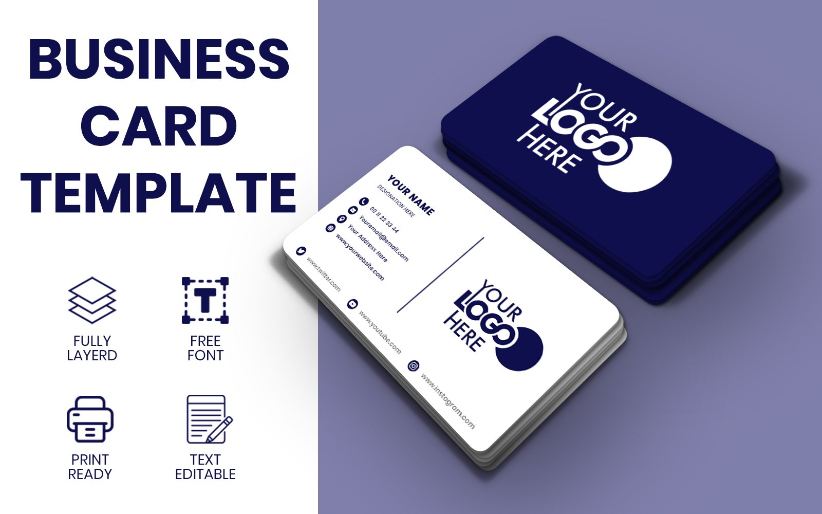 Simple & Modern Business Card Template