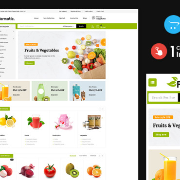 Clean Food OpenCart Templates 211548