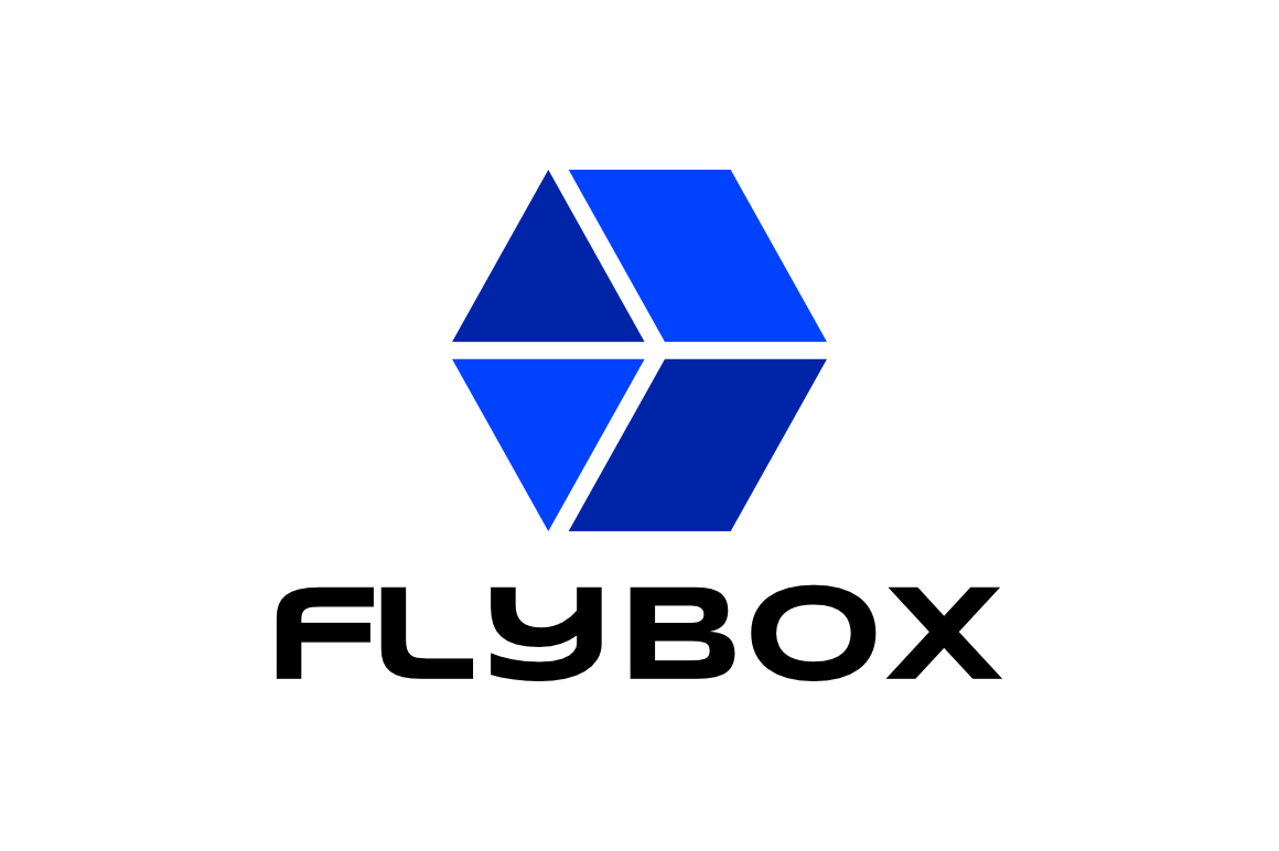 Fly Box - Plane Negative Space  Logo
