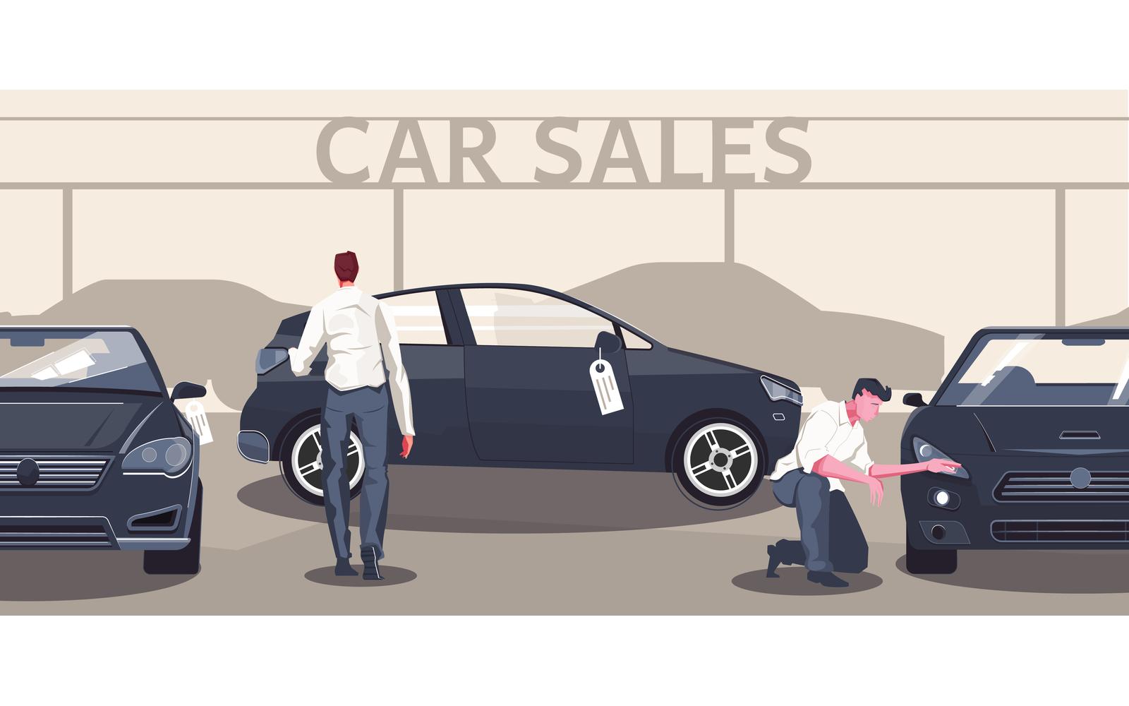 Used Car Market Flat 200451143 Vector Illustration Concept