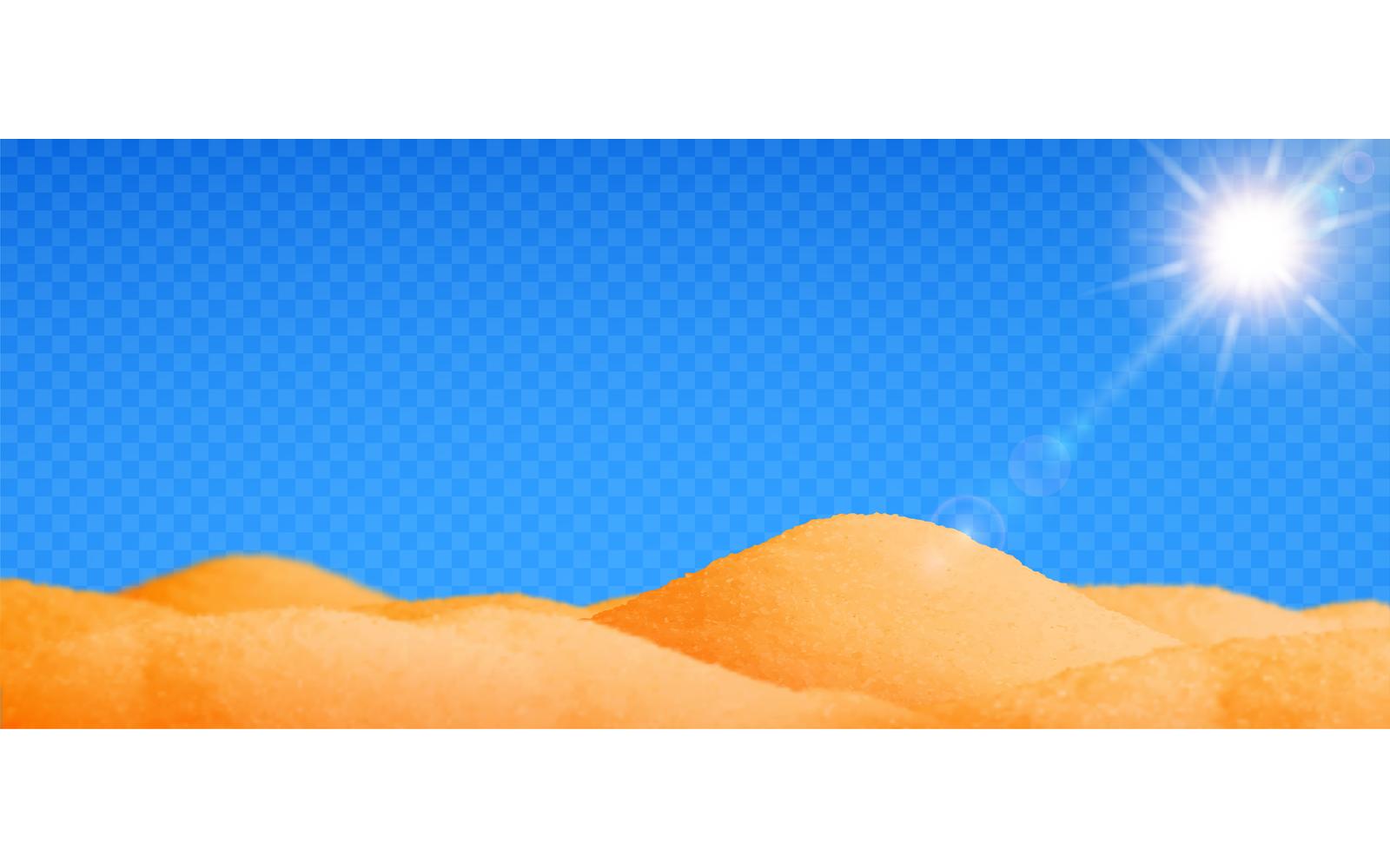 Sand Desert Landscape Realistic 201130943 Vector Illustration Concept