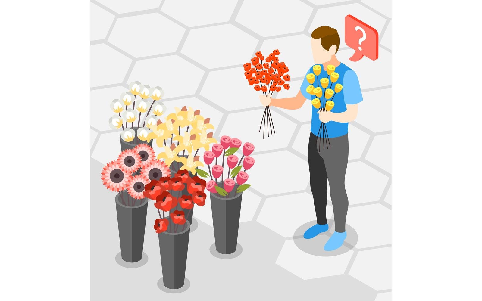 Men Problems Isometric Background 201130107 Vector Illustration Concept