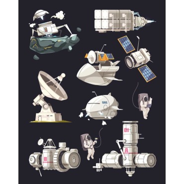 Moon Saturn Illustrations Templates 211676