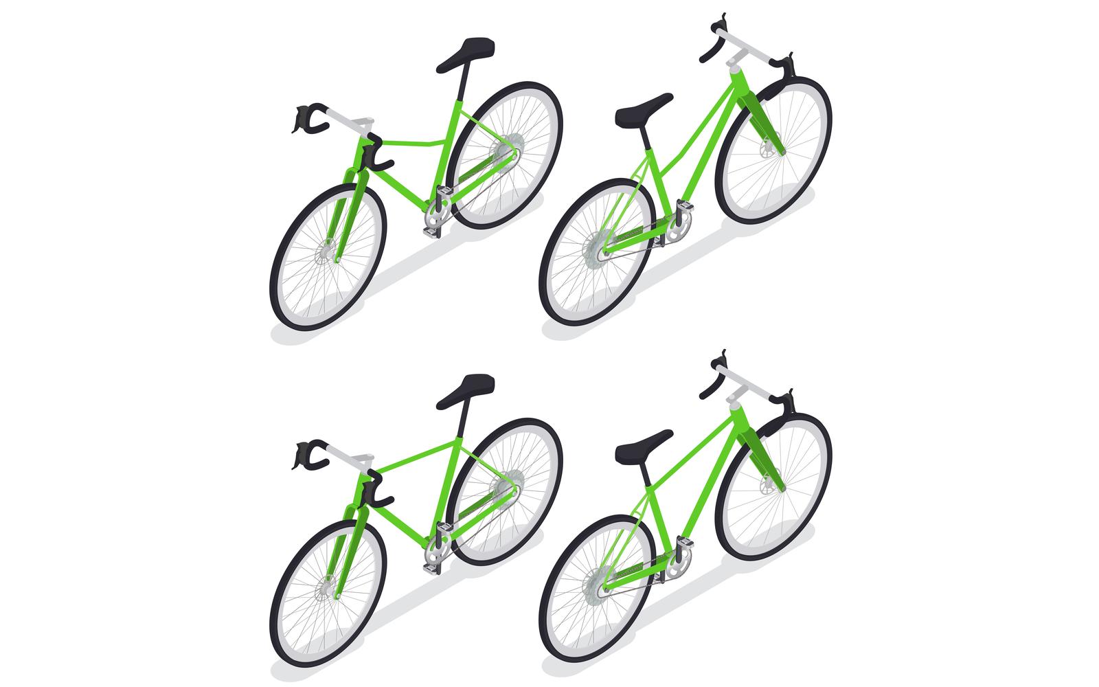 Sport Cycling Isometric 201020154 Vector Illustration Concept