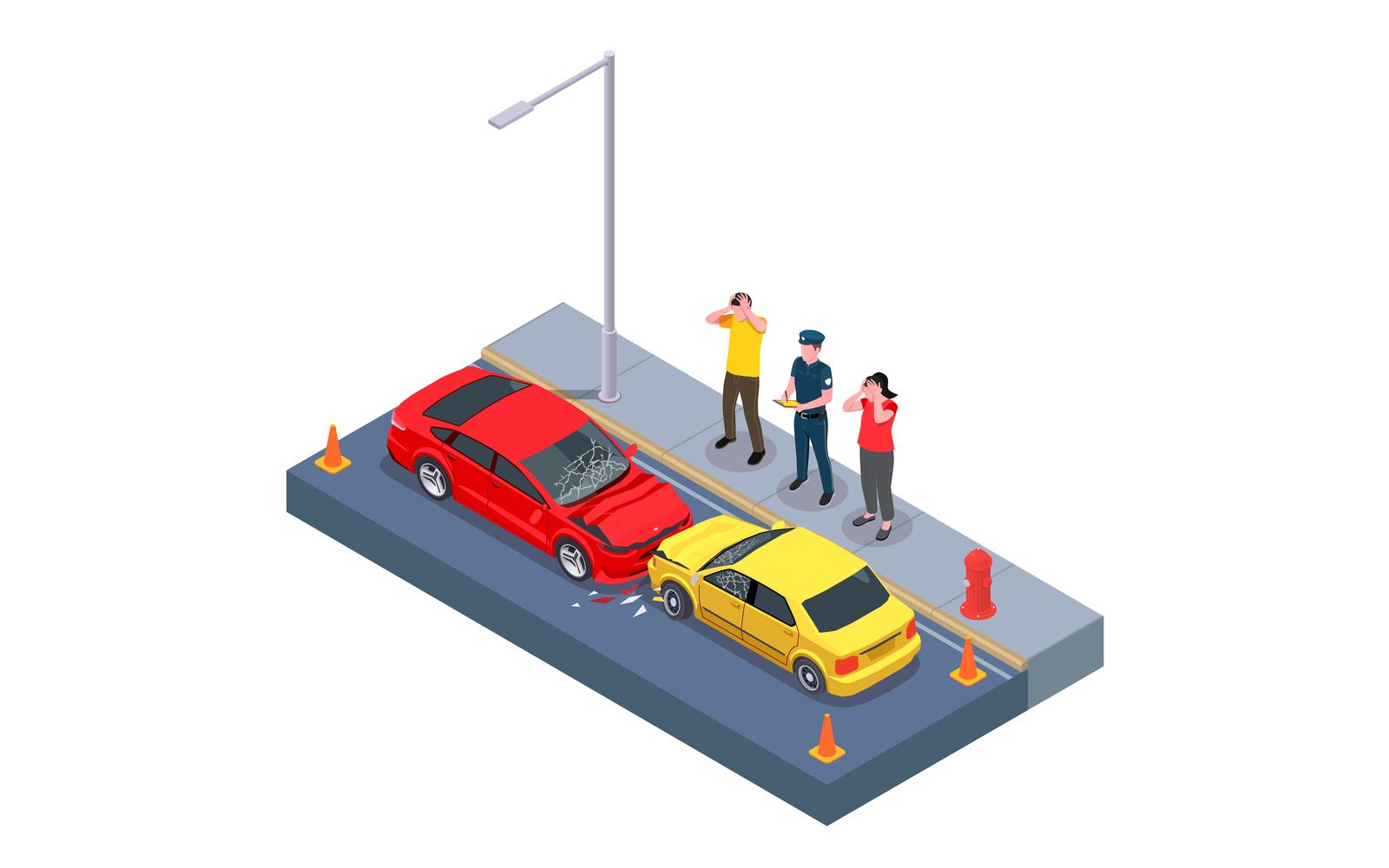 Car Ownership Usage Isometric 201120137 Vector Illustration Concept