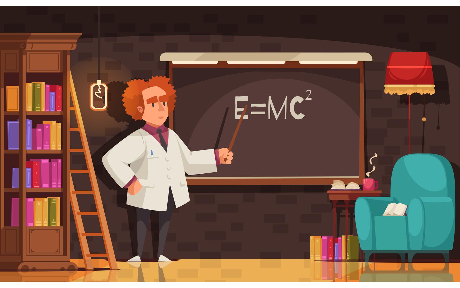 Famous Scientist Einstein-01 201112625 Vector Illustration Concept