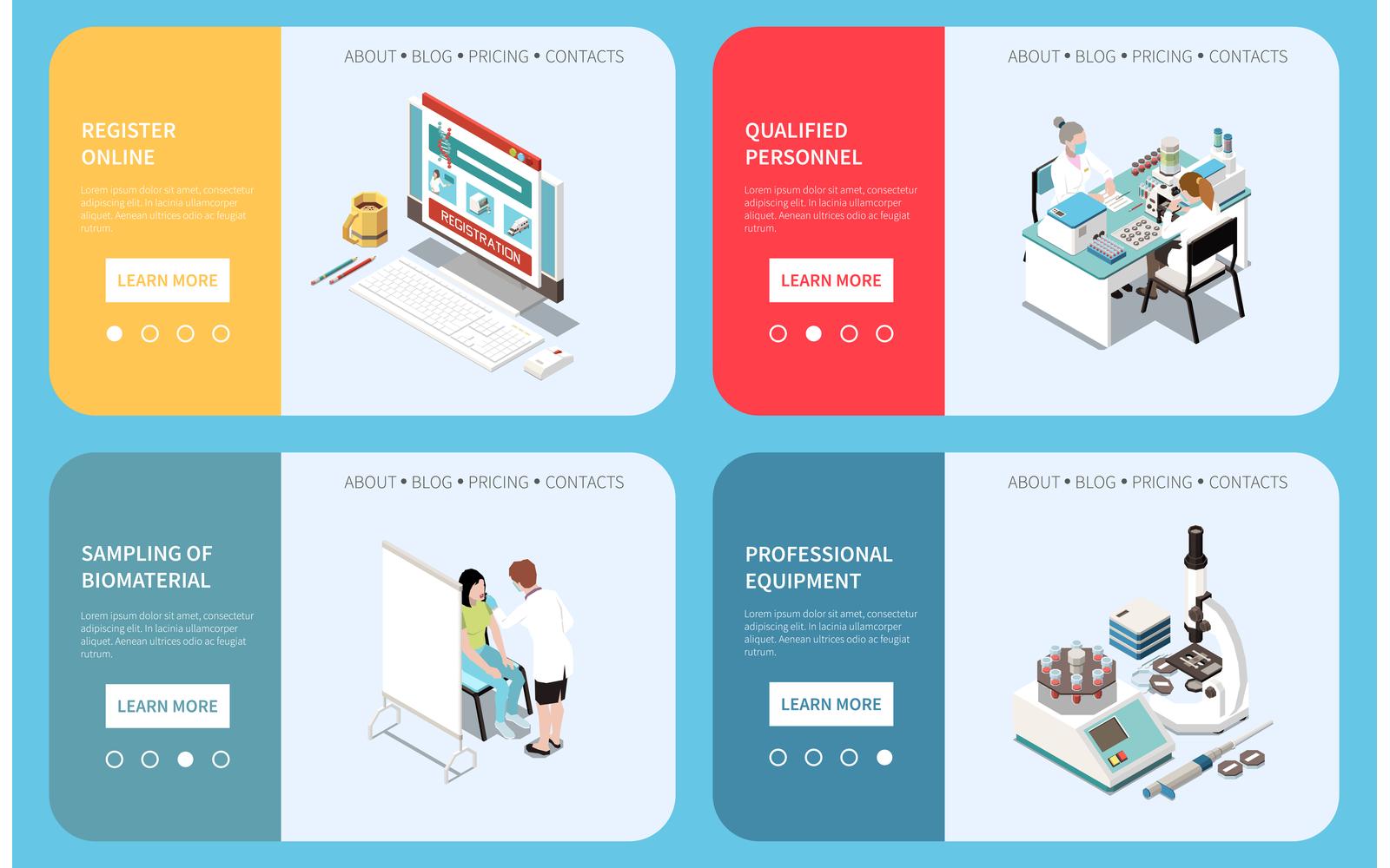 Laboratory Diagnostics Analysis Service Isometric 201210925 Vector Illustration Concept