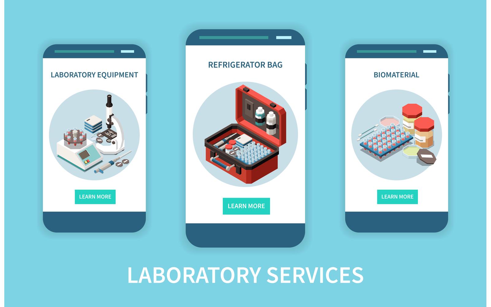 Laboratory Diagnostics Analysis Service Isometric 201210924 Vector Illustration Concept