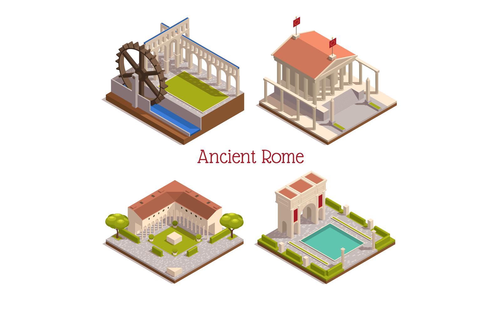 Ancient Rome Isometric 201010127 Vector Illustration Concept