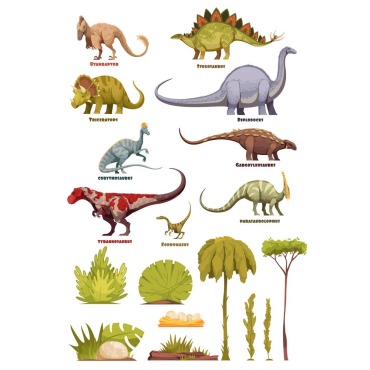 Stegosaurus Tyrannosaurus Illustrations Templates 211835