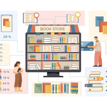 Book Library Illustrations Templates 211861