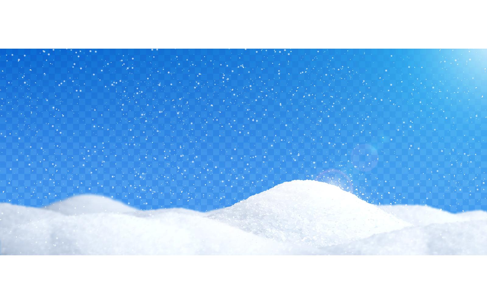 Snow Landscape Realistic 201130923 Vector Illustration Concept