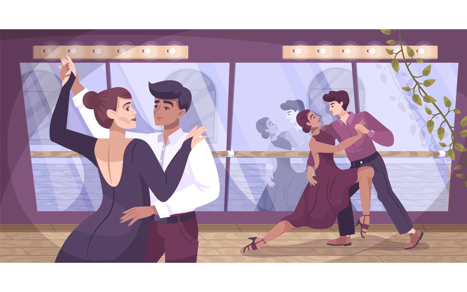 Dancer Ballroom Flat 201250756 Vector Illustration Concept