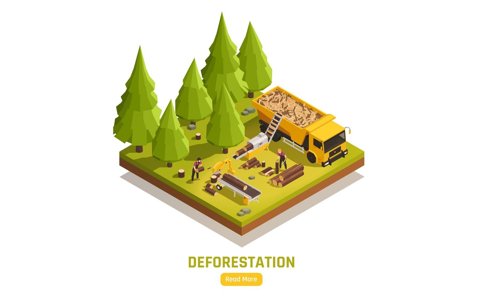 Sawmill Timber Mill Lumberjack Isometric 200910116 Vector Illustration Concept