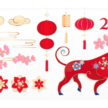 Holiday Red Illustrations Templates 212046