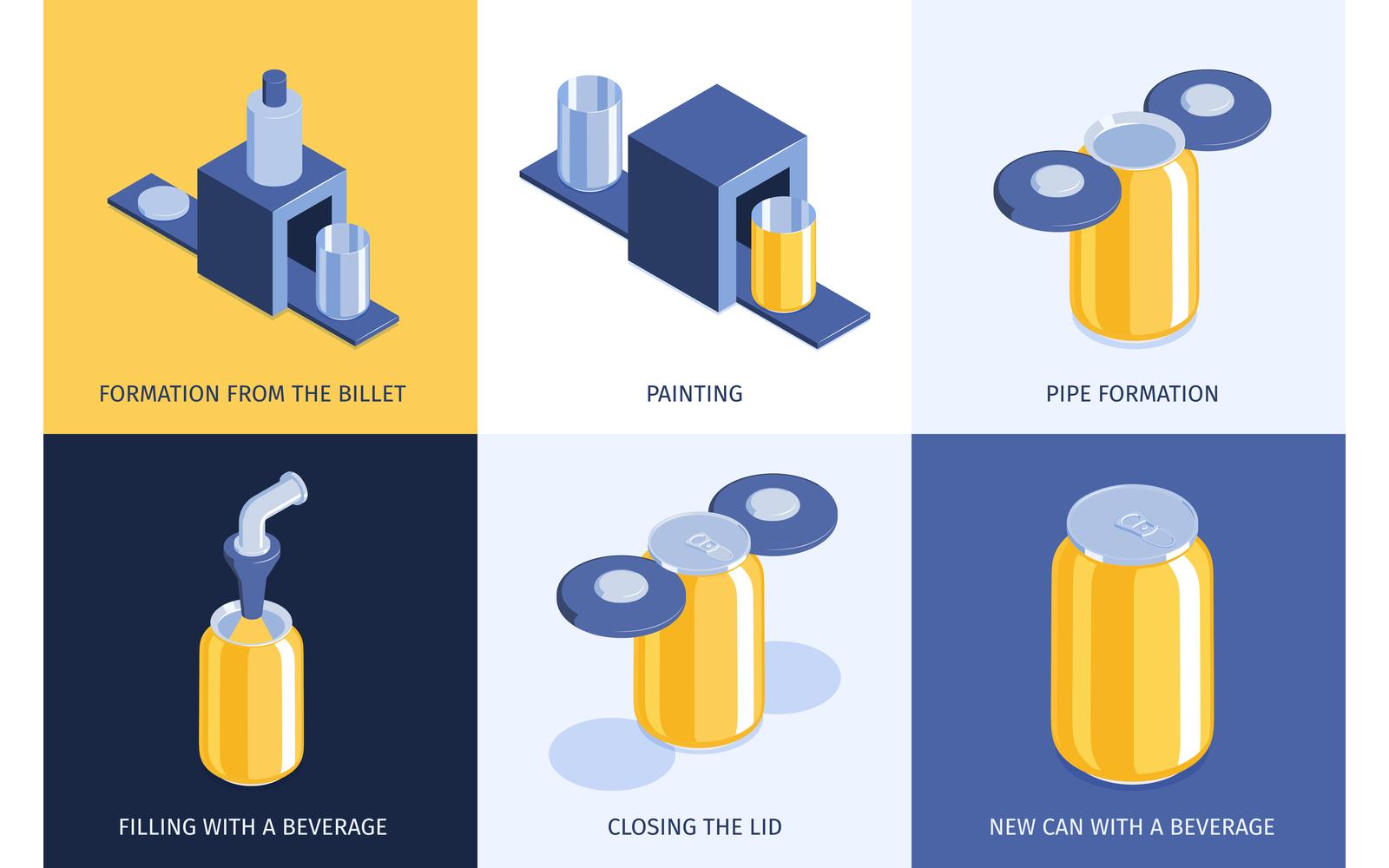 Isometric Process Recycled Design Concept 201250411 Vector Illustration Concept