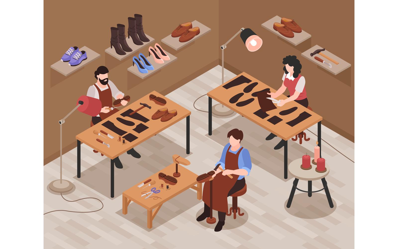 Isometric Shoemaker Illustration 210112132 Vector Illustration Concept