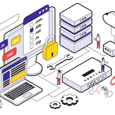 Technology Data Illustrations Templates 212137