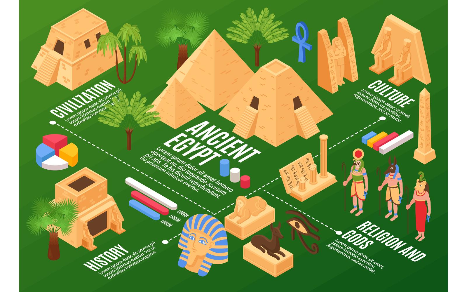 Isometric Egypt Horizontal Illustration 210112127 Vector Illustration Concept