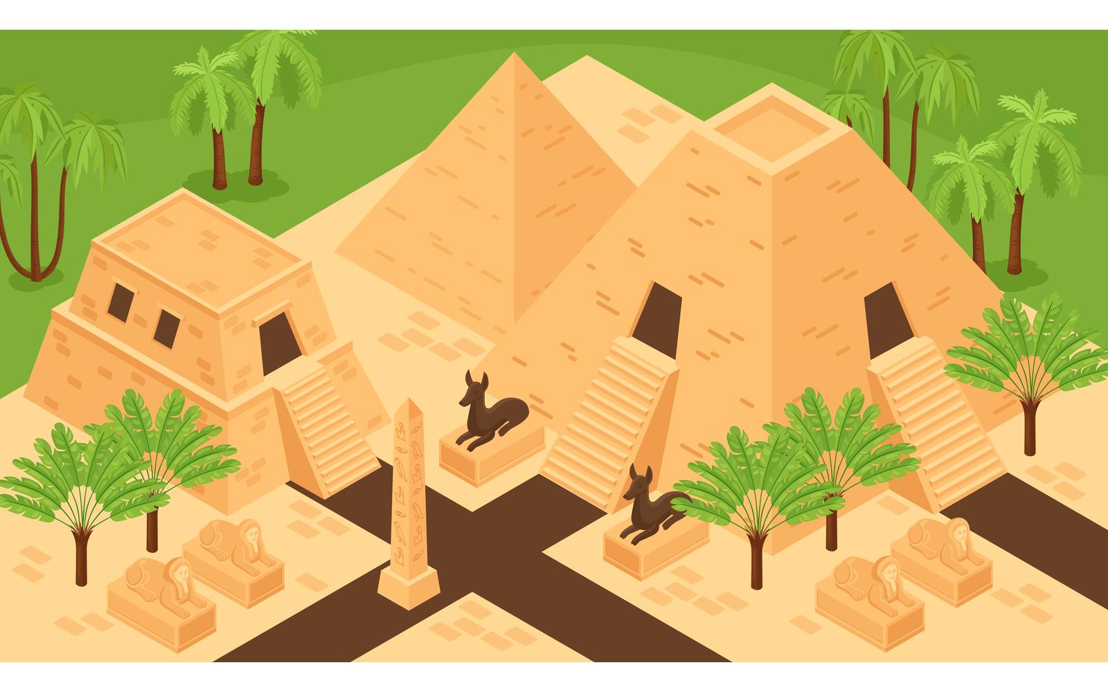 Isometric Ancient Egypt Illustration 210112126 Vector Illustration Concept