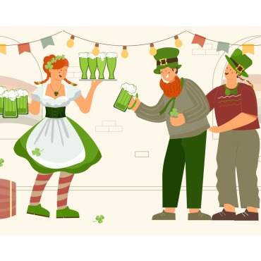 Green Happy Illustrations Templates 212235