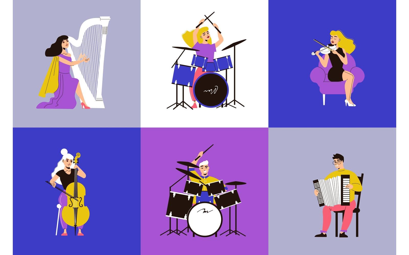 Musicians Design Concept 210160542 Vector Illustration Concept