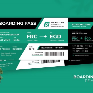 Boarding Airplane Corporate Identity 212311