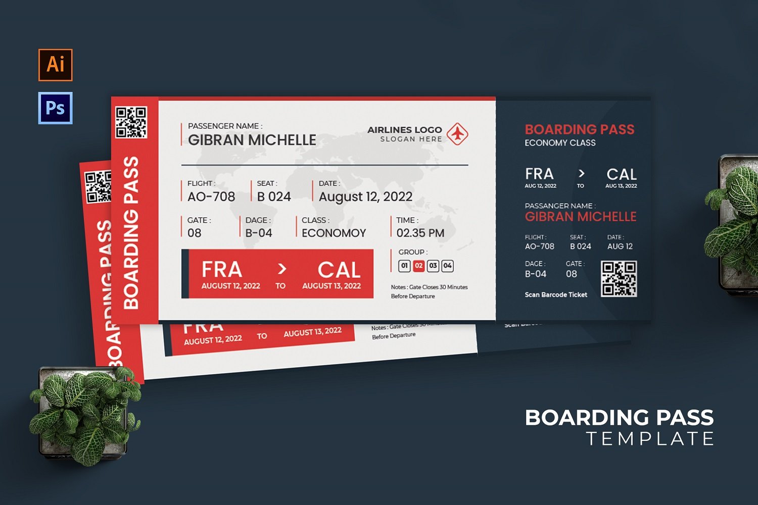 Extra Class Boarding Pass