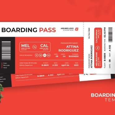 Boarding Airplane Corporate Identity 212324