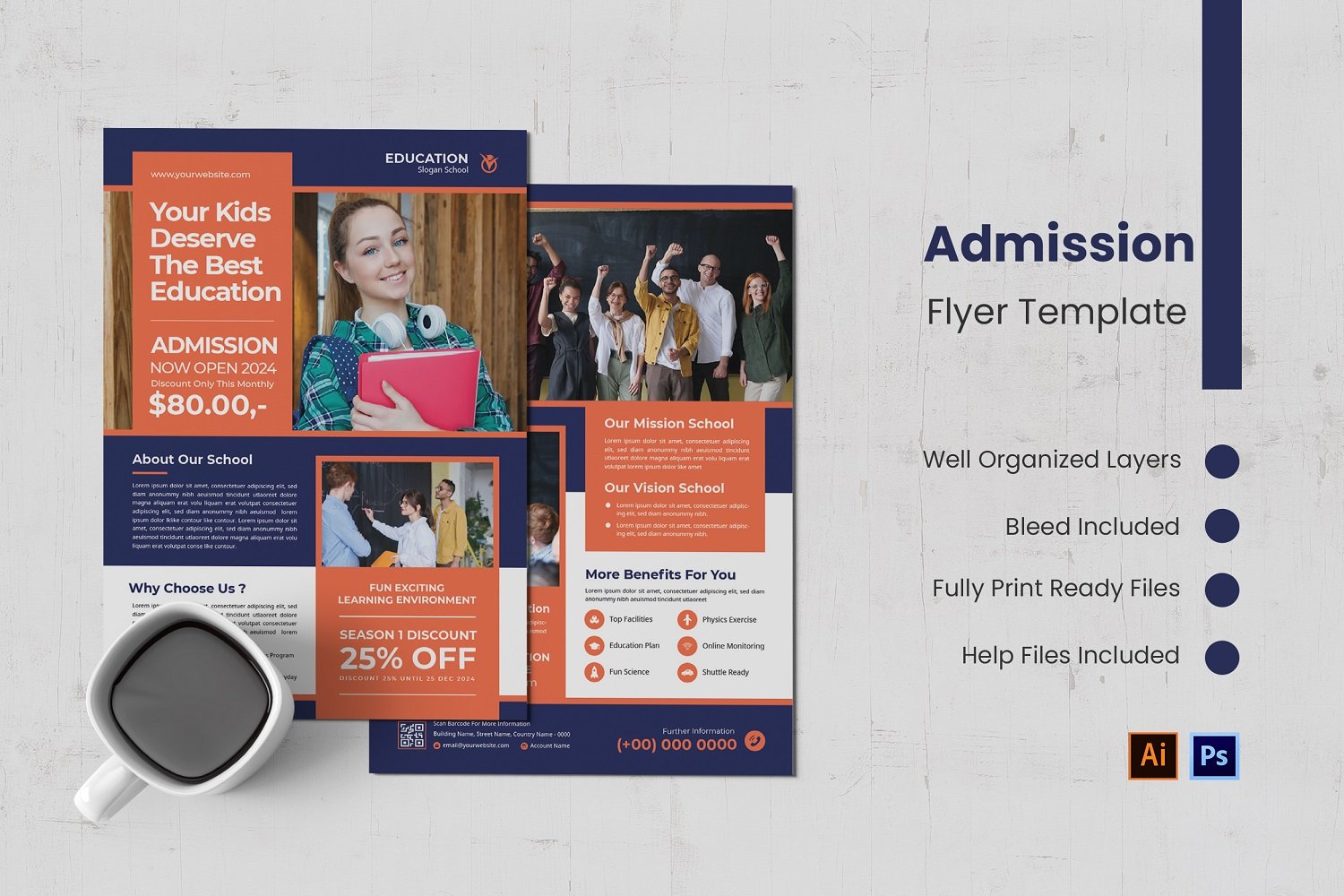 Education Admission Flyer Template