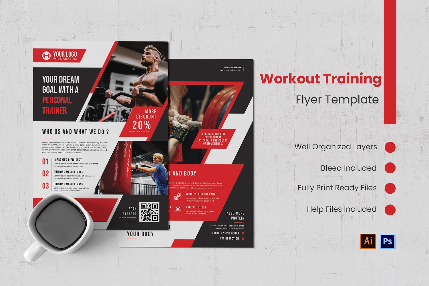 Workout Training Flyer Template