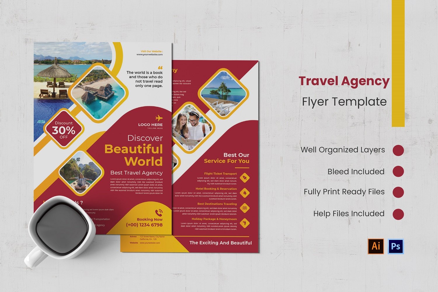 Travel Agency Flyer Template