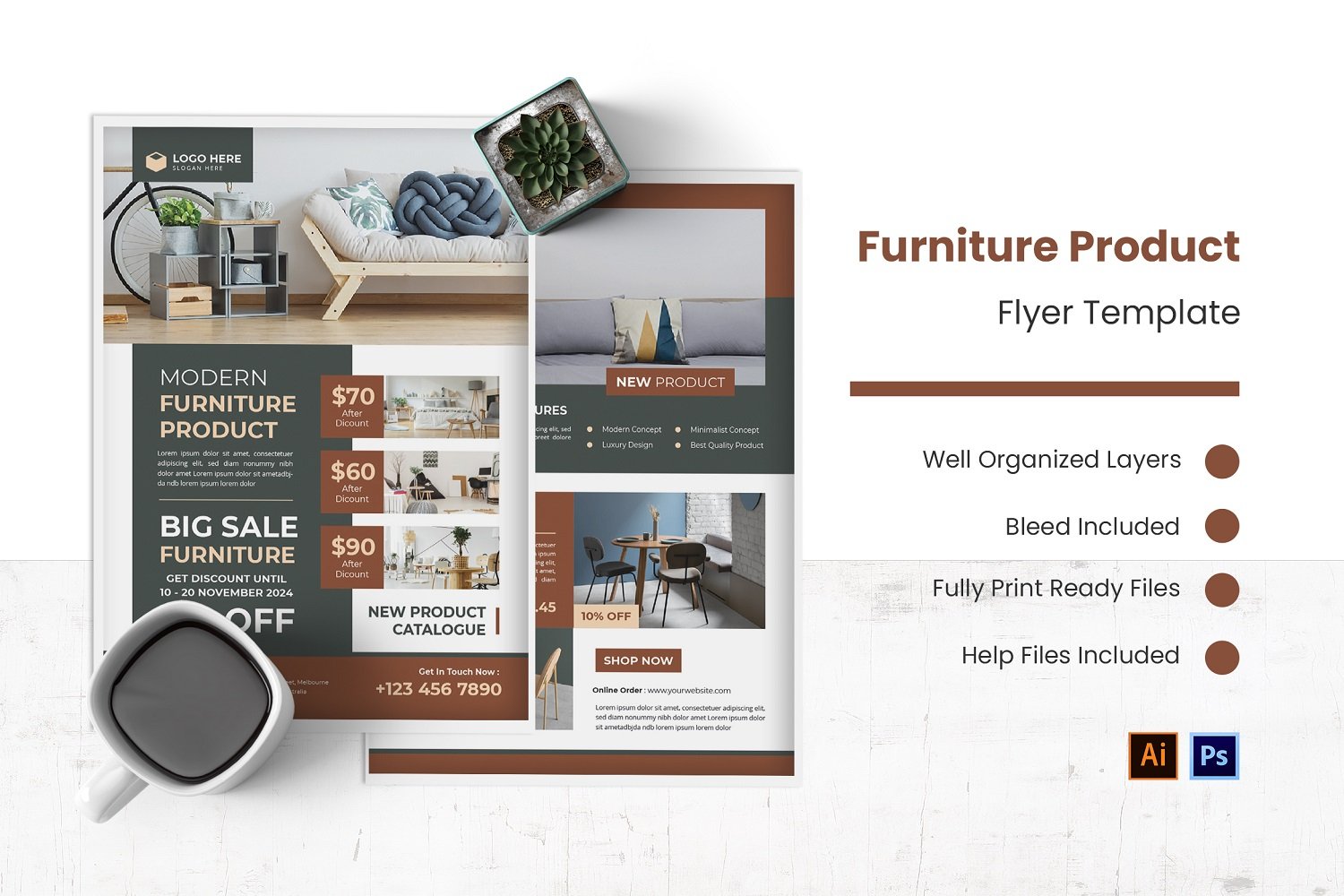 Furniture Product Flyer Template