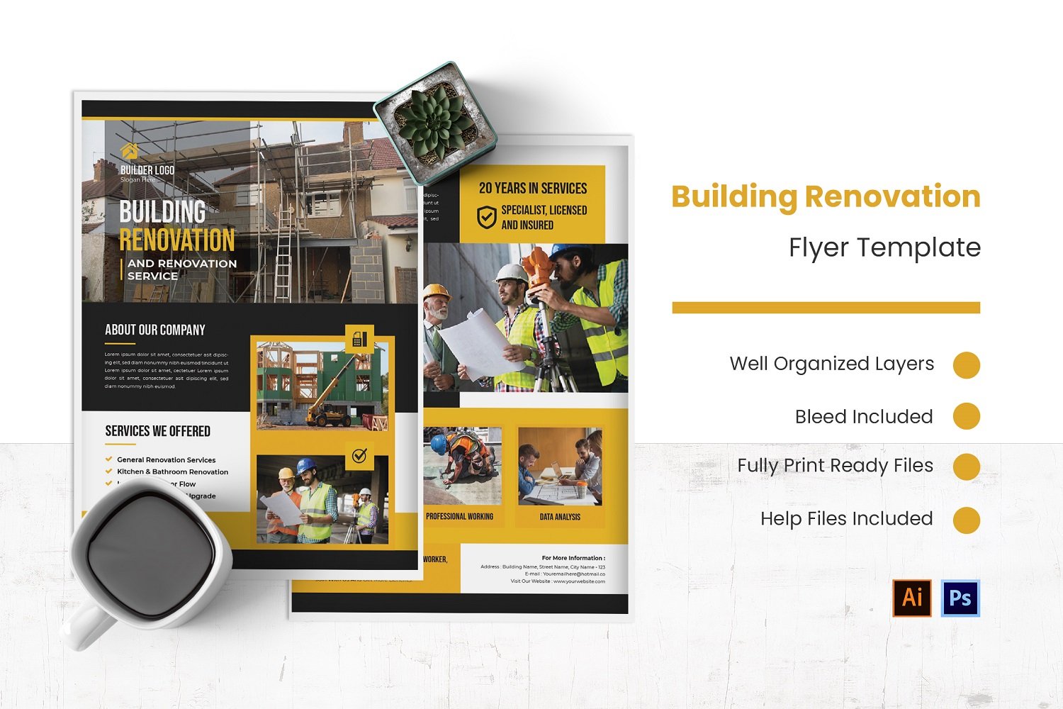 Building Renovation Flyer