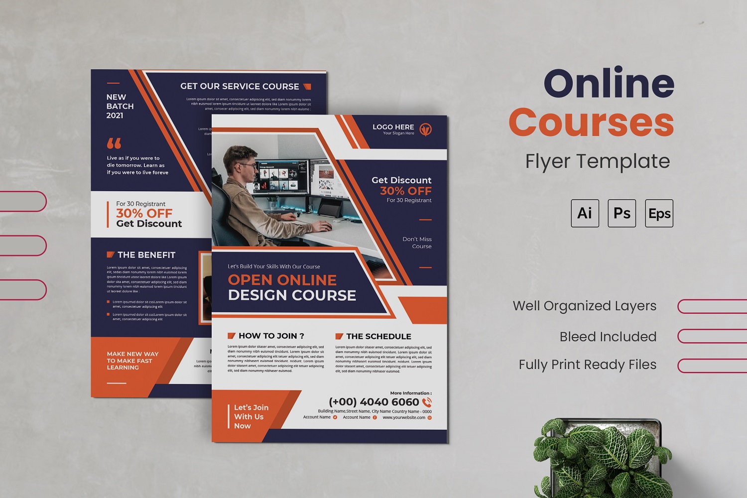 Modern Online Course Flyer