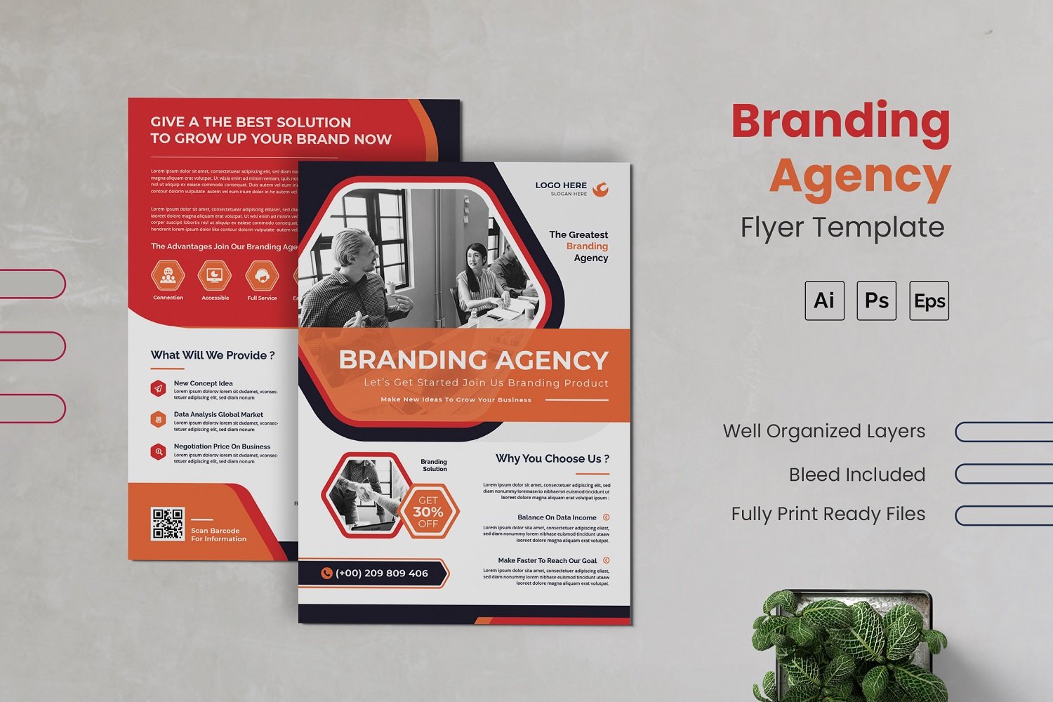 Branding Agency Flyer Template