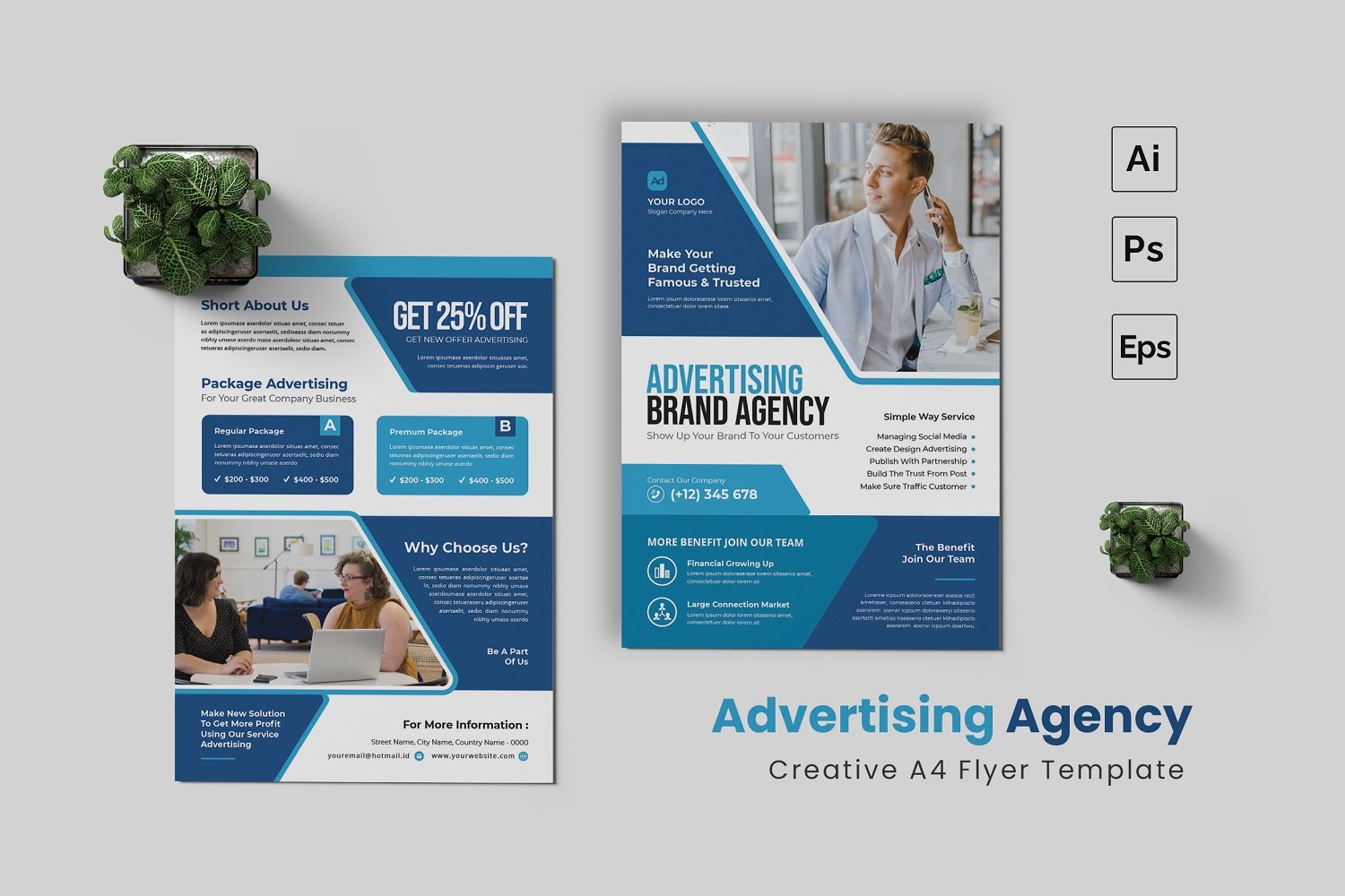 Advertising Agency Flyer Template