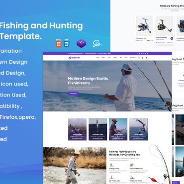 Ecommerce Fish Responsive Website Templates 212469