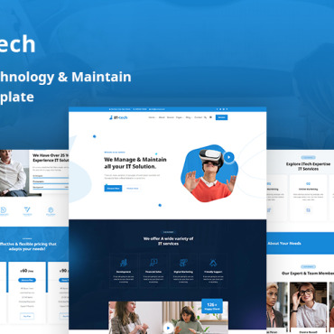 It Solution Responsive Website Templates 212476