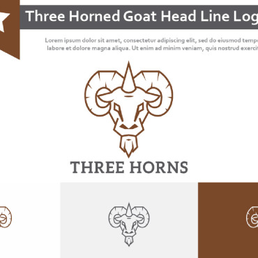 Horned Goat Logo Templates 212570