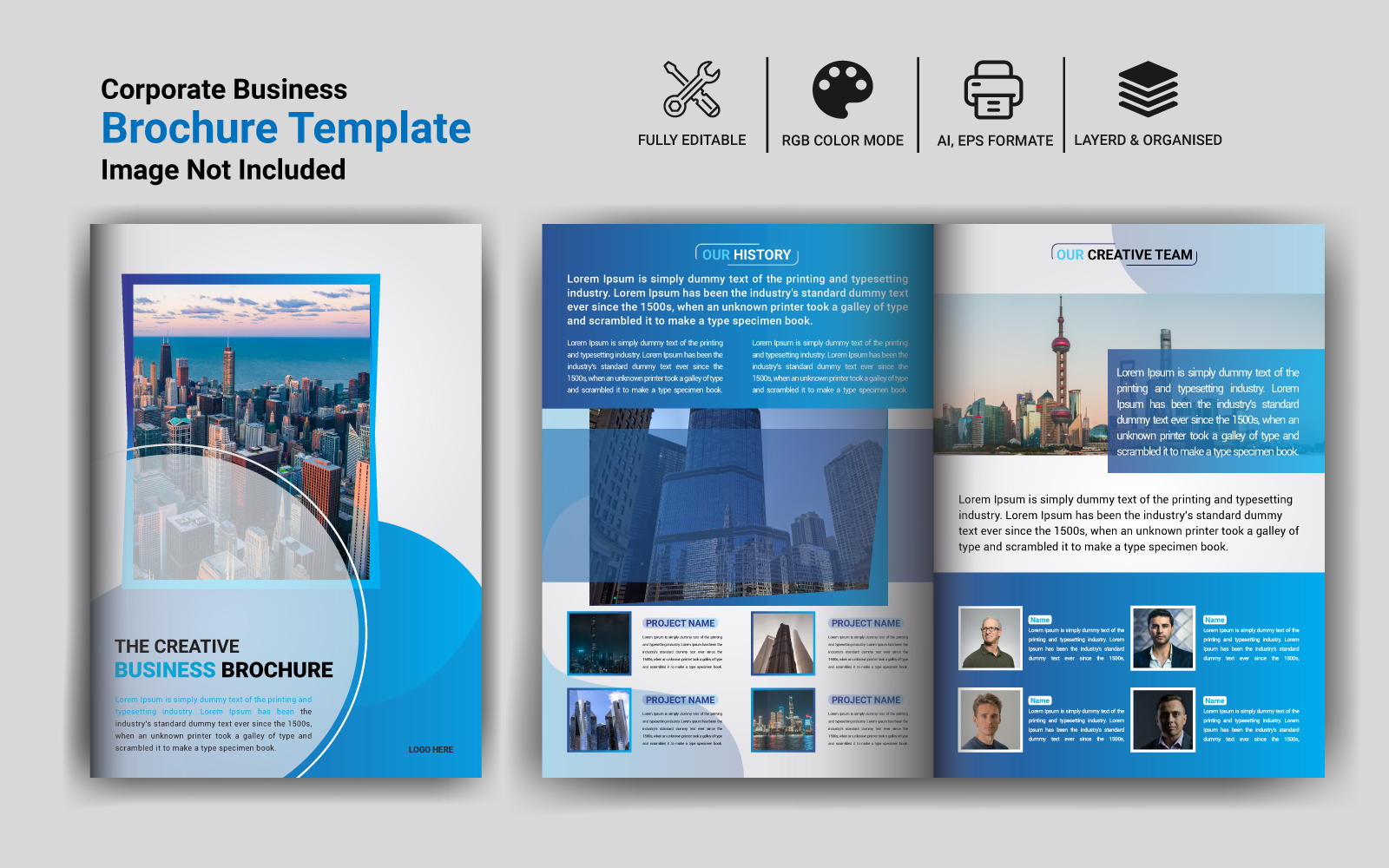 Business Corporate Bi-fold Brochure