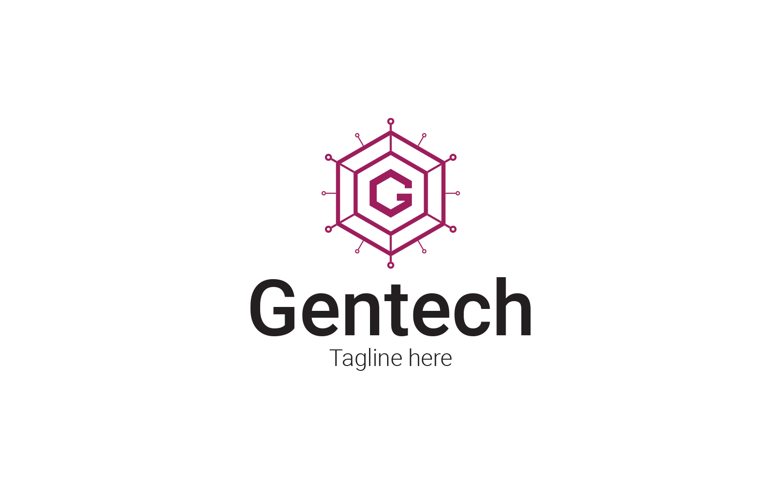 G Letter Gentech Logo Design Template
