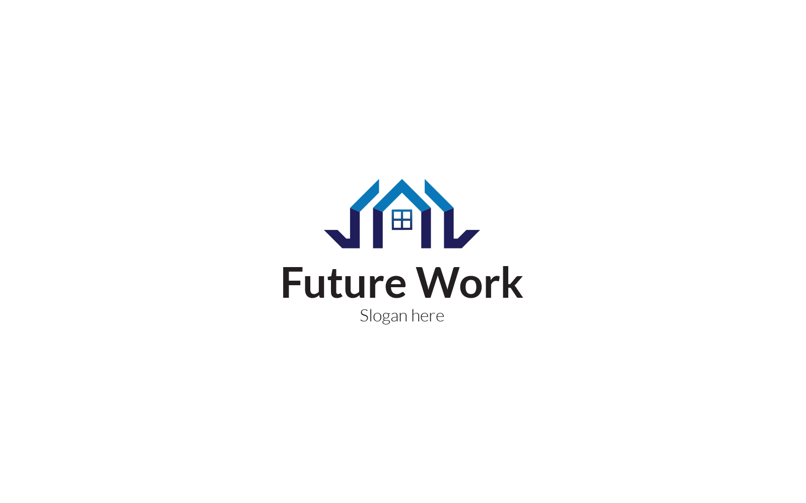 Real Estate Future Work Logo Design Template
