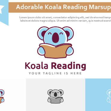 Koala Reading Logo Templates 212697