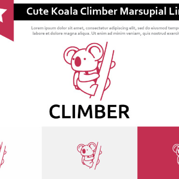 Koala Climber Logo Templates 212705