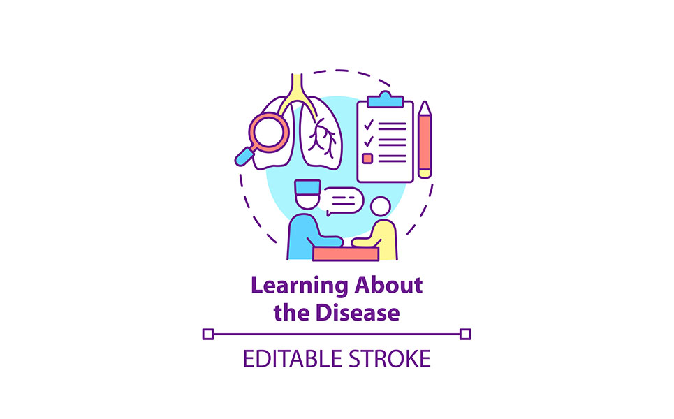 Learning About Disease Concept Icon