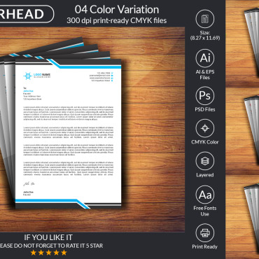 Design Letterhead Corporate Identity 212793