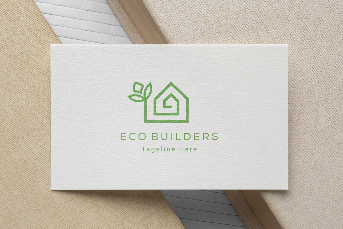 Eco Builders Real Estate Logo Template